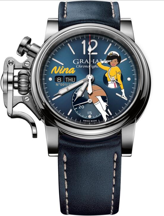 Graham Watch Chronofighter Vintage Nose Art Nina Limited Edition 2CVAS.U04A.L129S discount watch online